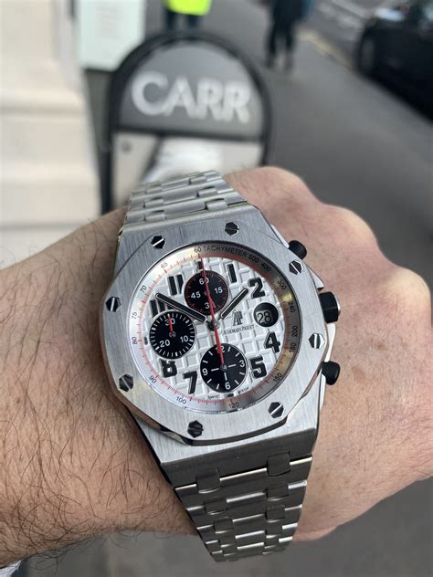 audemars piguet royal oak offshore panda review|audemars piguet royal oak wrist.